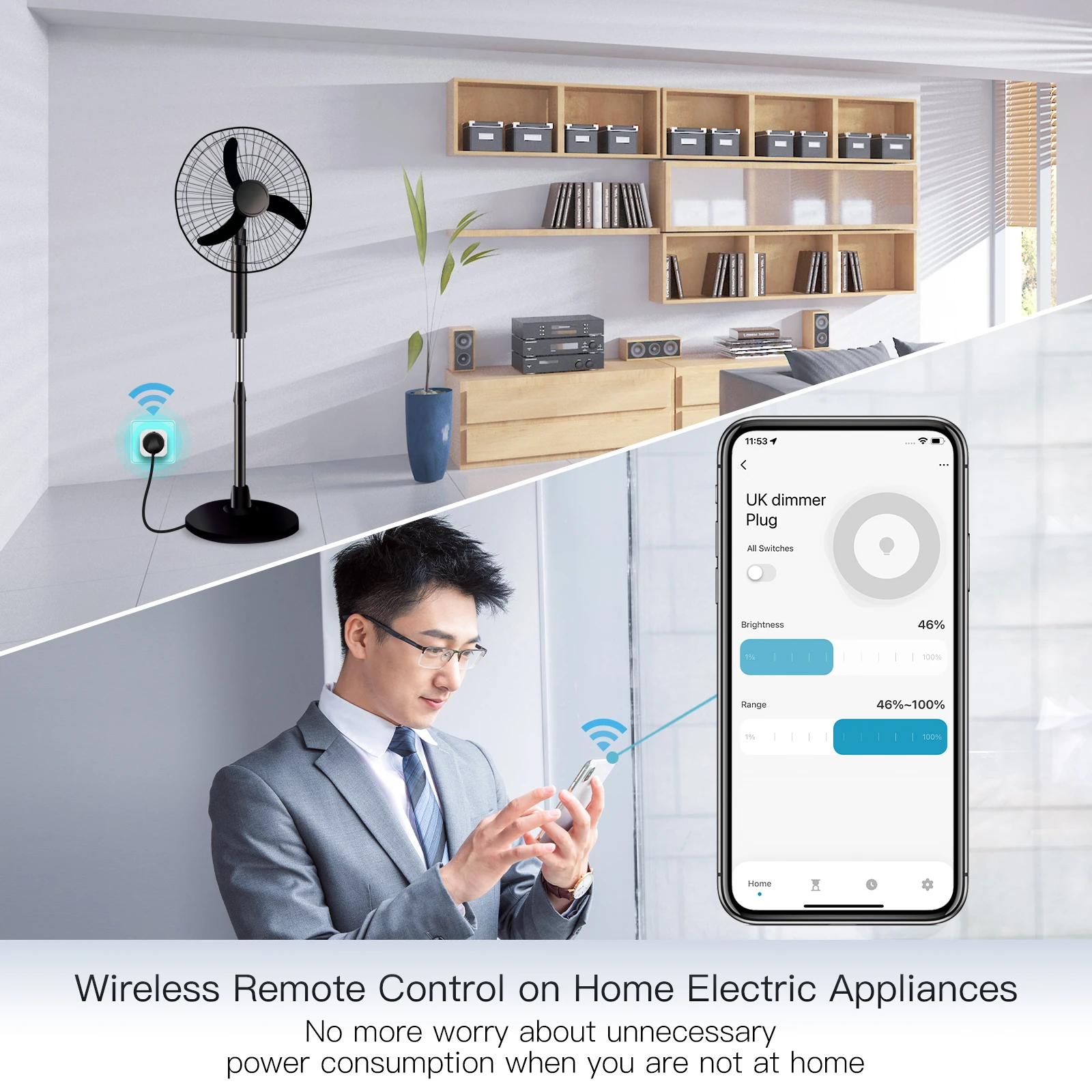 MOES Tuya WiFi スマートプラグ 調光可能な電源 - Smart Wall Socket のレビューと価格