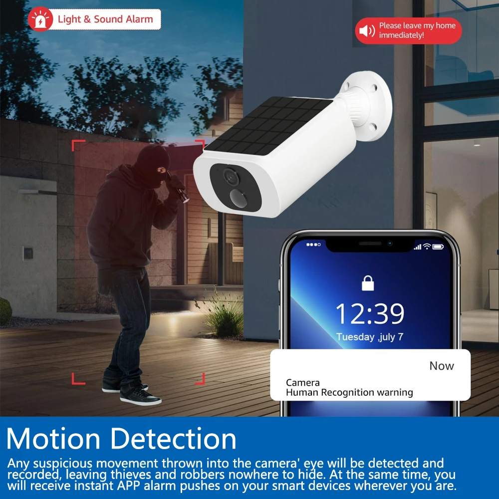 Tuya 5MP ソーラーセキュリティカメラワイヤレス屋外  - Smart Home Outdoor Camera のレビューと価格