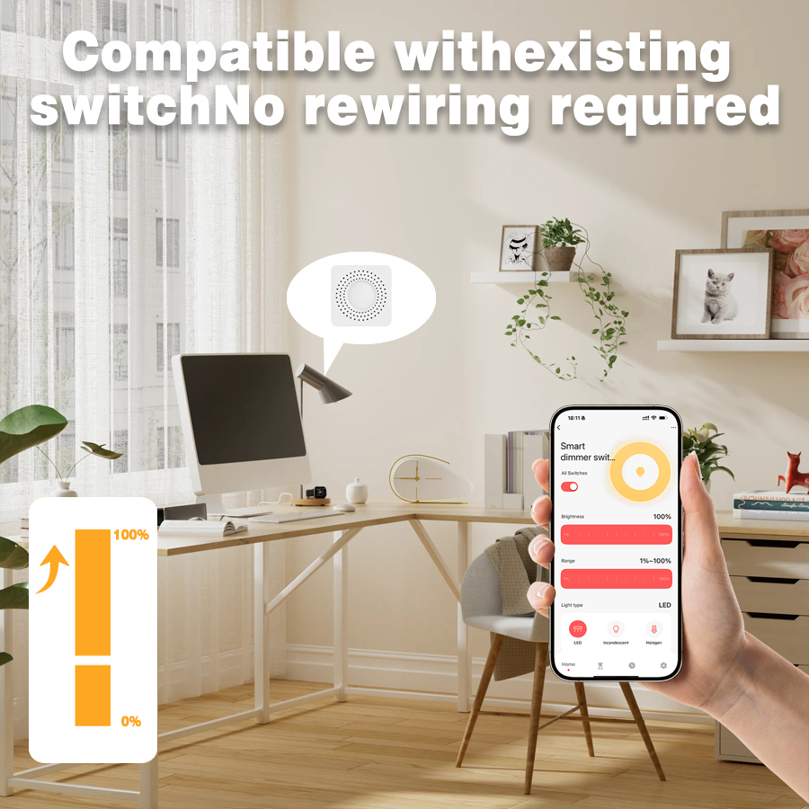 Tuya WiFi 隠し調光スイッチ 壁内ジャンクションボッ - Smart Light Switch のレビューと価格