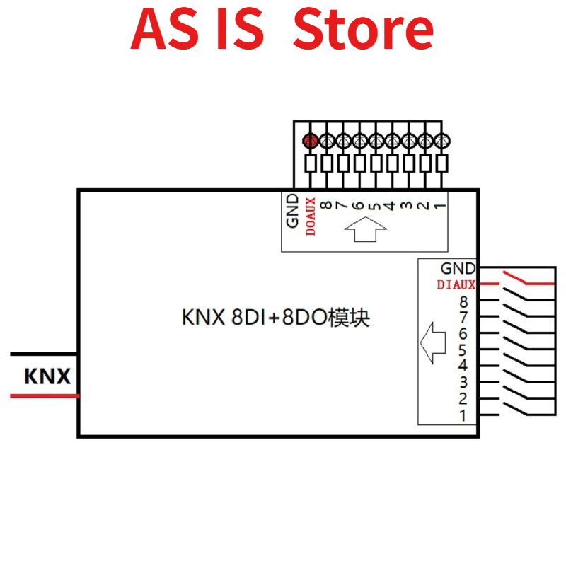 スマートホームKNX I/Oモジュール - 8デジタル入力8 - Smart Home Knx System のレビューと価格